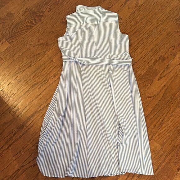 Tommy Hilfiger size 16 blue and white striped - long dress - Picture 6 of 7